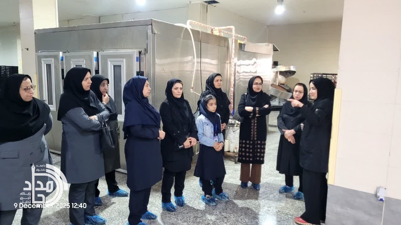 بازدید بانوان شاغل اداره تعاون، کار و رفاه اجتماعی سیستان و بلوچستان از یک واحد تولیدی زاهدان