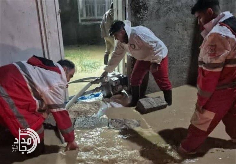 امدادرسانی هلال‌احمر به سیل‌زدگان جنوب سیستان و بلوچستان/ ۸۷ خانوار متاثر از بارندگی