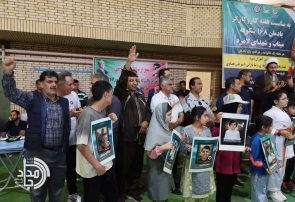 زنجیرهٔ قلب‌های کوچک برای شهدای میناب / بغض کودکان کارگر در زاهدان شکوفه شد